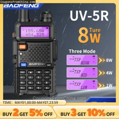 n____S - ❗ BAOFENG UV-5R Walkie Talkie 8W
〽️ Cena: 14.85 USD (dotąd najniższa w histo...