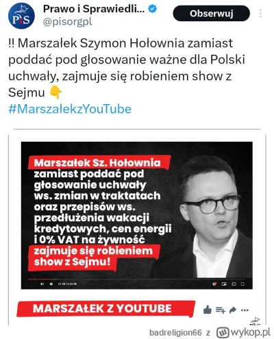 badreligion66 - #sejm #bekazpisu  #polityka 

Für Hołownia