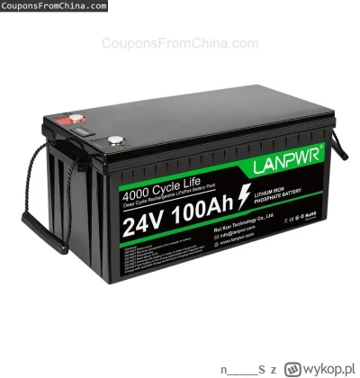 n____S - ❗ LANPWR 24V 100Ah LiFePO4 2560Wh Battery Pack [EU]
〽️ Cena: 587.50 USD
➡️ S...