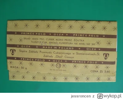 jessroncen - Kiedyś to było Prince Polo teraz to przemysłowy odpad