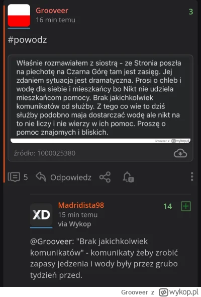 Grooveer - Gość napisał, że komunikaty by zrobić zapasy jedzenia i wody były grubo ty...