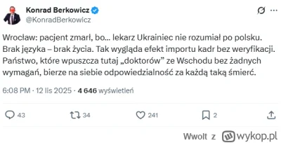 Wwolt - #polityka #bekazprawakow #konfederacja
Ten pajac nawet na tragedii musi robić...