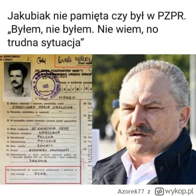 Azorek77 - Powiedzcie jak to jest, że każdy stary prawak nacjonalista w czasach słusz...