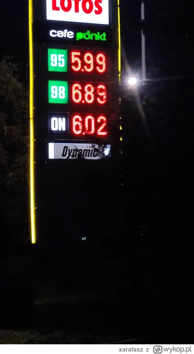 xarafaxz - @mike-78: Złodzieje dzisiaj na Orlenie oSZWABILI bo na Lotosie sprzedający...