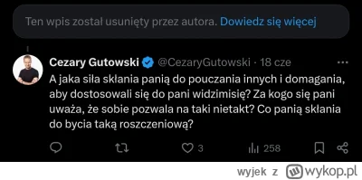 wyjek - @Akatrosh widzę że komentarz już spadł xD, ale brzmiał mniej więcej "czy pan ...