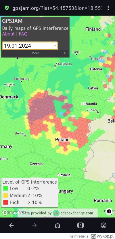hellfirehe - Wczoraj znowu cyrk z GPS wokół Królewca.
#rosja #gps #wojna