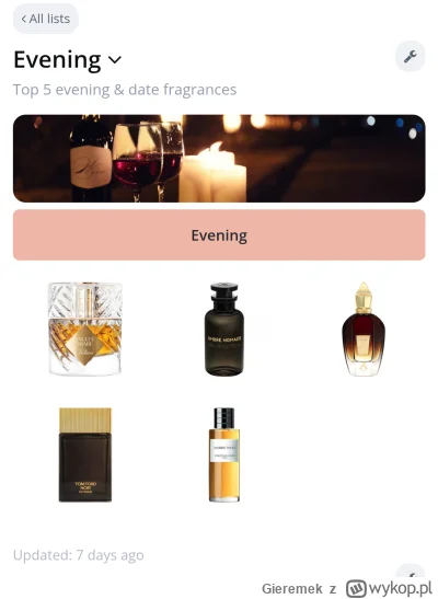 Gieremek - Mireczki, jest wasz wieczorowy top of the top?

Szukam czegoś co pozwoli m...