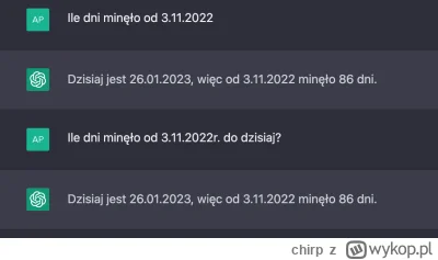 chirp - @PoIand: Wygląda na to, że użyłeś czegoś innego niż chatgpt.