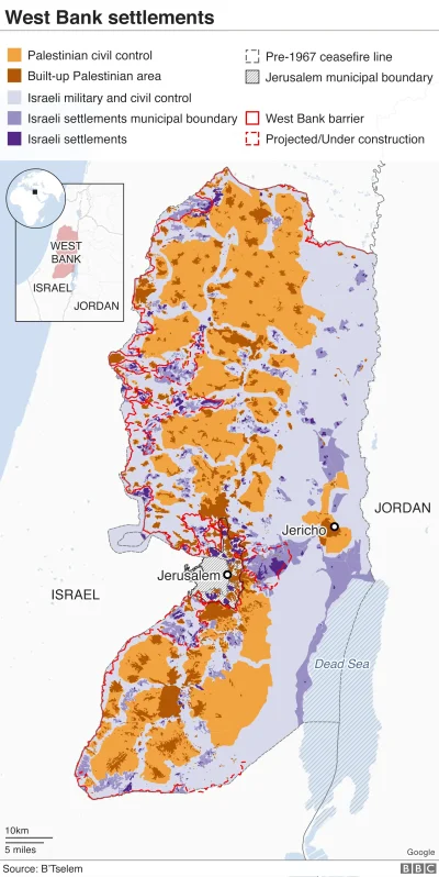 hevelx - @matti-nn: Ponieważ Izrael konsekwentnie odbiera/zasiedla palestyńskie ziemi...