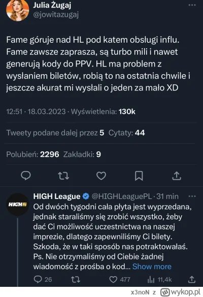 x3noN - Polskie influencerki iq rozmiaru buta, wszystko by za friko chciały a ty Paro...