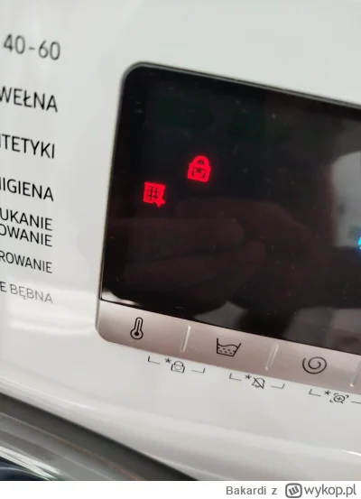 Bakardi - Pralka Samsung  WW8NK62E0RW po zakończonym praniu wyskakuje taka ikonka cze...