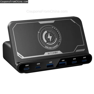 n____S - ❗ BlitzWolf BW-S27 160W 6-Port USB PD Desktop Charger
〽️ Cena: 26.99 USD (do...