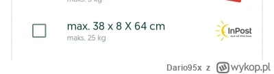 Dario95x - Co oznaczają te wymiary paczki na OLX? 
Długość, wysokość, szerokość? 
#ol...
