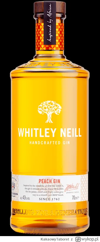 KakaowyTaboret - Mała recenzja ginu Whitley Neill Peach https://sklep-domwhisky.pl/pr...