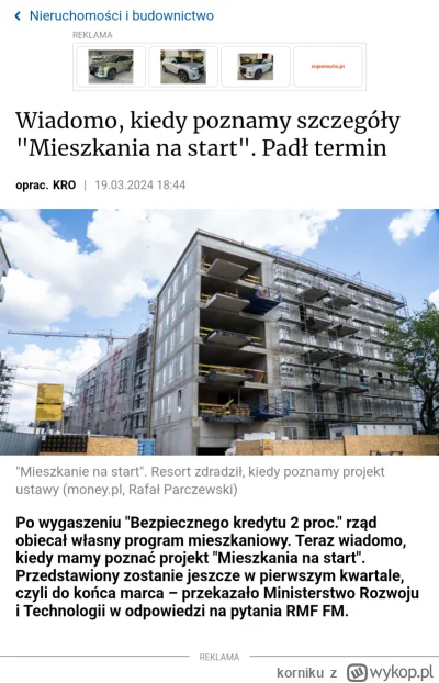 korniku - Znowu obiecują program mieszkaniowy do końca marca, więc przypominam, że ta...