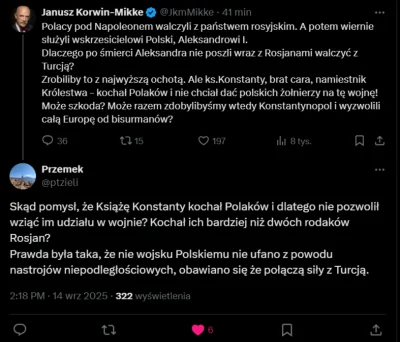 kkecaj - Korwin wychwalający rosyjskie zabory i miłujących nas, wielkodusznych i wspa...