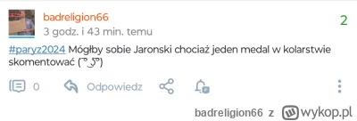 badreligion66 - #paryz2024 No i sobie skomentował ( ͡º ͜ʖ͡º)