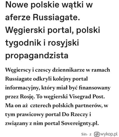 Sin- - Russiagate widzę dopiero się rozkręca.

Źródło: https://oko.press/polskie-watk...