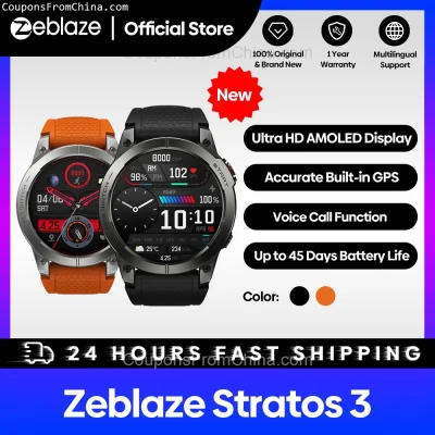 n____S - ❗ Zeblaze Stratos 3 GPS Smart Watch
〽️ Cena: 52.86 USD (dotąd najniższa w hi...