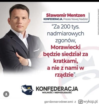 gardzenarodowcami - @Sin-: Pierwszy raz od dawna można pochwalić Mentzena jeżeli fakt...