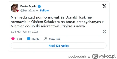 podbrodek - Tusk tak został wyszkolony że nawet boi się podjąć temat. #polityka #beka...