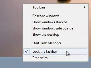 OttoFlick - @Corvus_Frugilagus: Lock the taskbar.