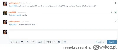 rysiekryszard - Czerwiec 2019. (⌐ ͡■ ͜ʖ ͡■)

#bitcoin