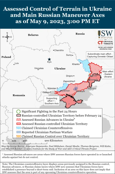 Kagernak - Oto raport ISW na 10 maja 2023 roku. Paskudnie dziś jestem zmęczony więc n...