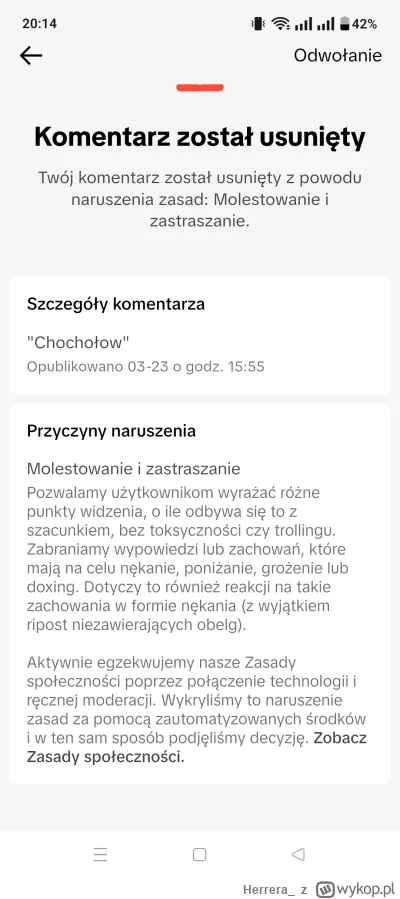 Herrera_ - @Snejk854 na tiktoku też ściąga komentarze xd