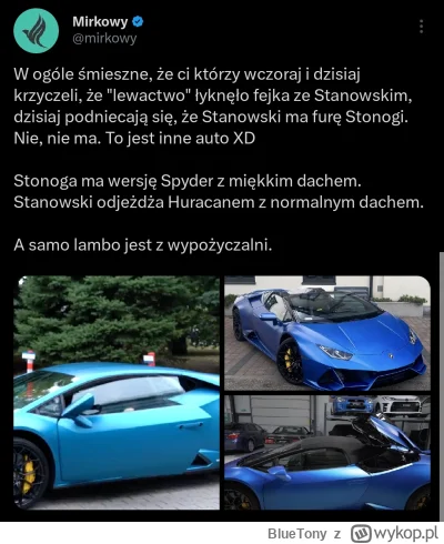 BlueTony - Lewaki łyknęły fejka podwójnie i serio myślały, że to miało być Ferrari St...