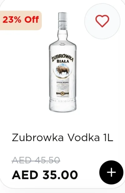 WolnyBLN - W Dubaju można kupić litr żubrówki za 35 zł xd
