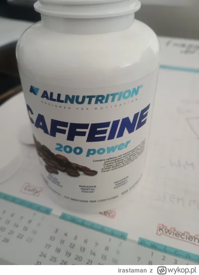 irastaman - Ma ktoś może kofeinę od all nutrition?? Dziwny temat bo otwieram w domu a...
