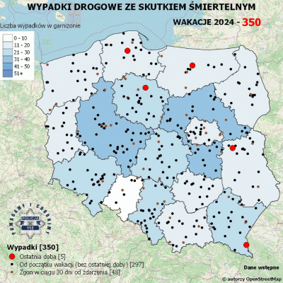 Salido - Minął 68. (z 73) dzień wakacji. 

W ciągu ostatniej doby miało miejsce 5 wyp...