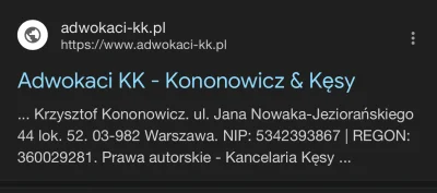 Malpigaj - @danieloff: @danieloff: To pewnie ta kancelaria ( ͡° ͜ʖ ͡°)