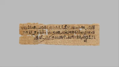 Loskamilos1 - Zapisany na kawałku papirusu list, w którym mężczyzna imieniem Tet pros...