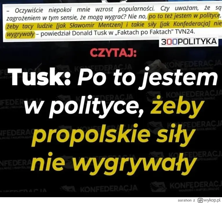 aarahon - @Twoj_Staler: xD i dlatego PiS i Konfederacja muszą tłumaczyć swoim wyborco...