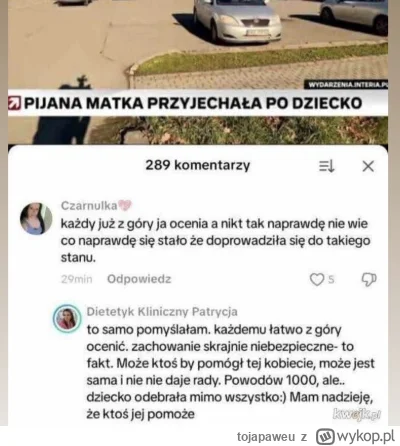 tojapaweu - Wyobraźcie sobie analogiczną sytuację, gdyby dziecko odebrał pijany ojcie...