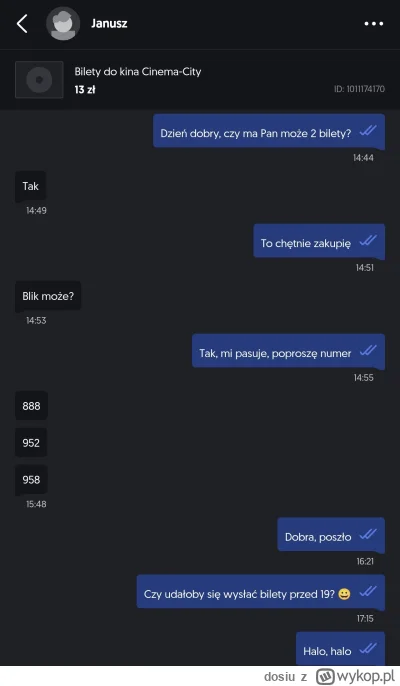 dosiu - Mireczki, co prawda Pan Janusz oszukał mnie na 26zł, ale słyszałem, że oddaje...