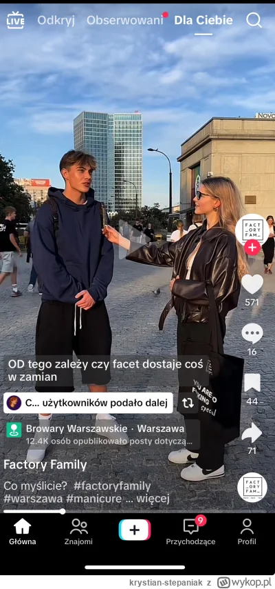 krystian-stepaniak - Przystojny Oskarek mówi że płacenie powinno być 50/50 i jaki efe...