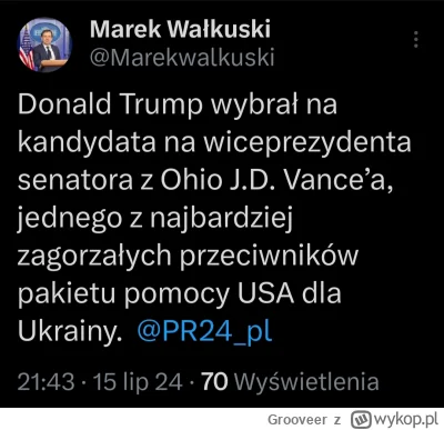 Grooveer - Mój komentarz odnośnie wyboru jakiego dokonał Trump na kandydata na wicepr...