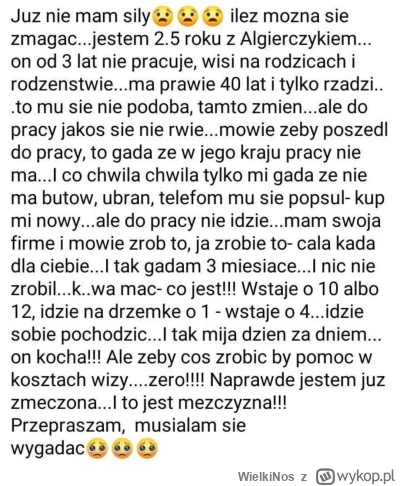 WielkiNos - Wspaniała historia miłości p0lki z Algierczykiem. On ją tak bardzo kocha,...