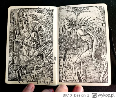 DK13_Design - Dwa kolejne stwory z mojego bestiariusza. Leszy i Utopiec. Oba z naszej...