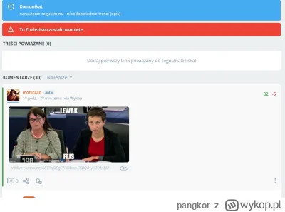 pangkor - #moderacjacontent #lewackalogika #afera
Dlaczego to znalezisko zostało usun...