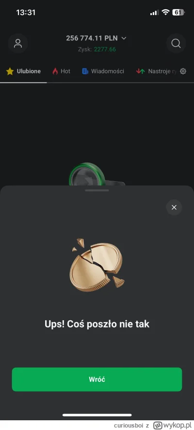 curiousboi - #gielda a p------e tego waszego szczura przenoszę się na IBKR 
Zawsze co...