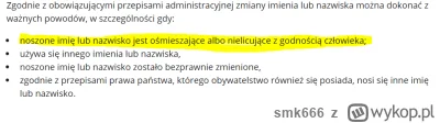 smk666 - @nerana112: 
Przecież to tak, jakby mieć na nazwisko Hitler i nic z tym nie ...