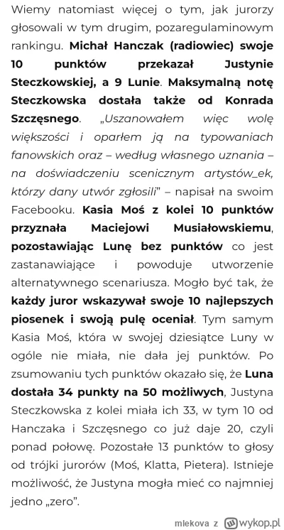mlekova - @OstatniZnak Z dziennika Eurowizyjnego: