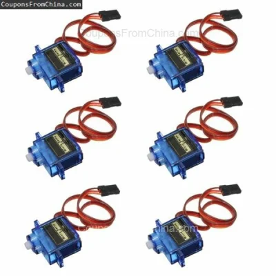 n____S - ❗ 6 pcs. SG90 Mini Analog Gear RC Servo
〽️ Cena: 13.66 USD (dotąd najniższa ...