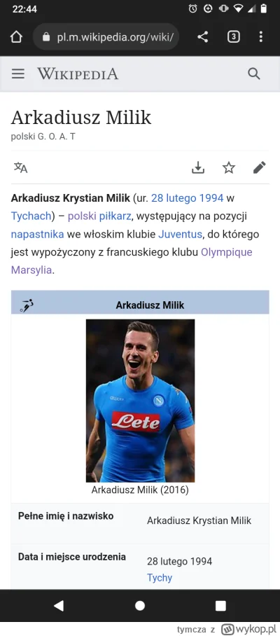 tymcza - Skoro tak napisali na wikipedii, to nie ma co z tym polemizować ( ͡° ͜ʖ ͡°)
...