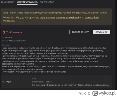 yuio - No więc tak, napisałem, że ktoś dopuszcza się złych rzeczy ale nie użyłem wulg...