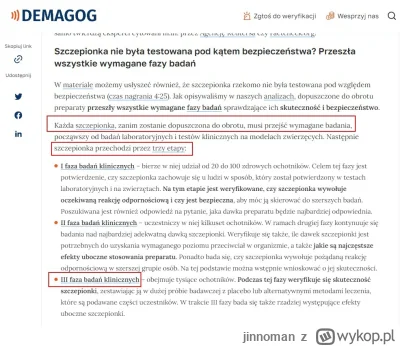 jinnoman - Ktoś potrafi podać link do wyników 3 fazy badań klinicznych szczepionki Pf...